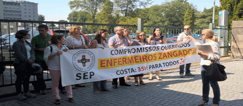 Enfermeiros do Centro Hospitalar S. João em greve a 2 de setembro