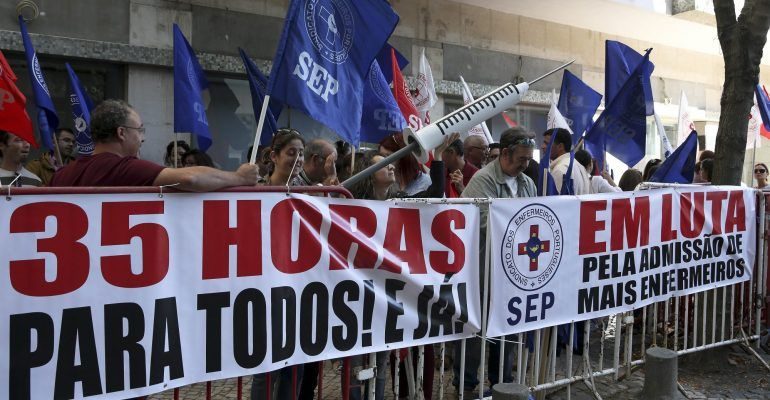 SEP | Manifestação enfermeiros Ministério da Saúde