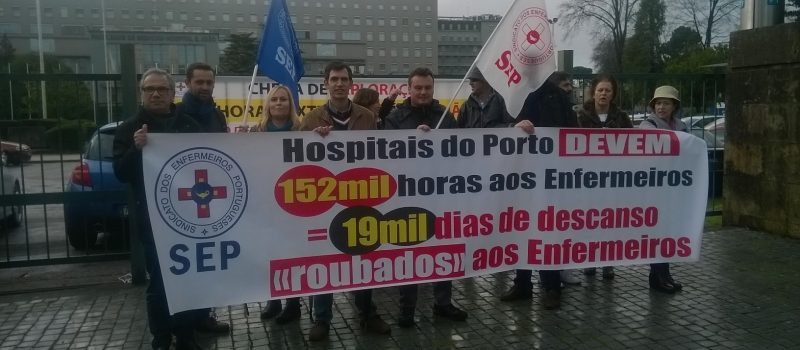 Hospitais do Porto devem 152 mil horas/19 mil dias de descanso “roubados” aos enfermeiros