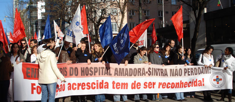 Greve e concentração no Hospital Fernando Fonseca dia 22 maio