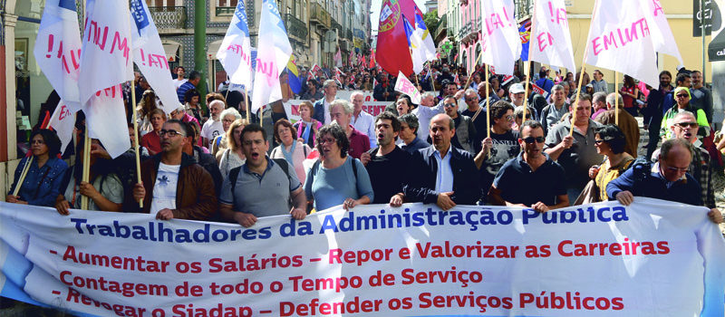 Frente Comum de Sindicatos da Administração Pública exige aumento salarial