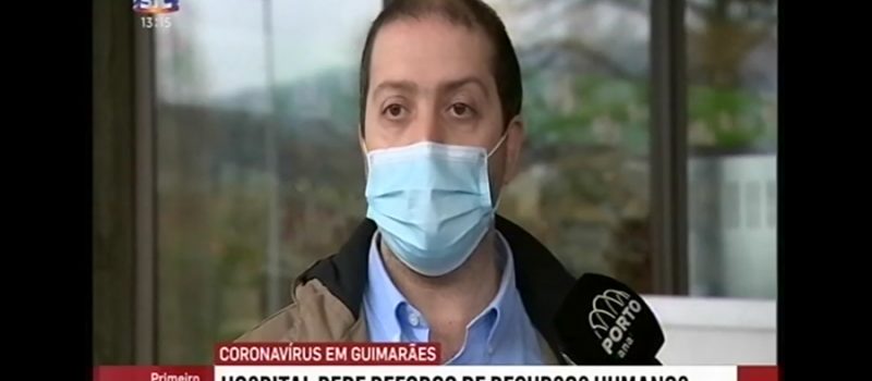 Coronavírus em Guimarães e contratação de profissionais