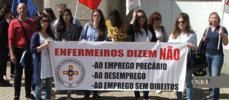 Concentração de enfermeiros no CH Vila Nova Gaia a 9 dezembro