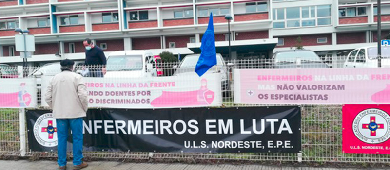 Concentração dos enfermeiros da ULS Nordeste a 29 de julho